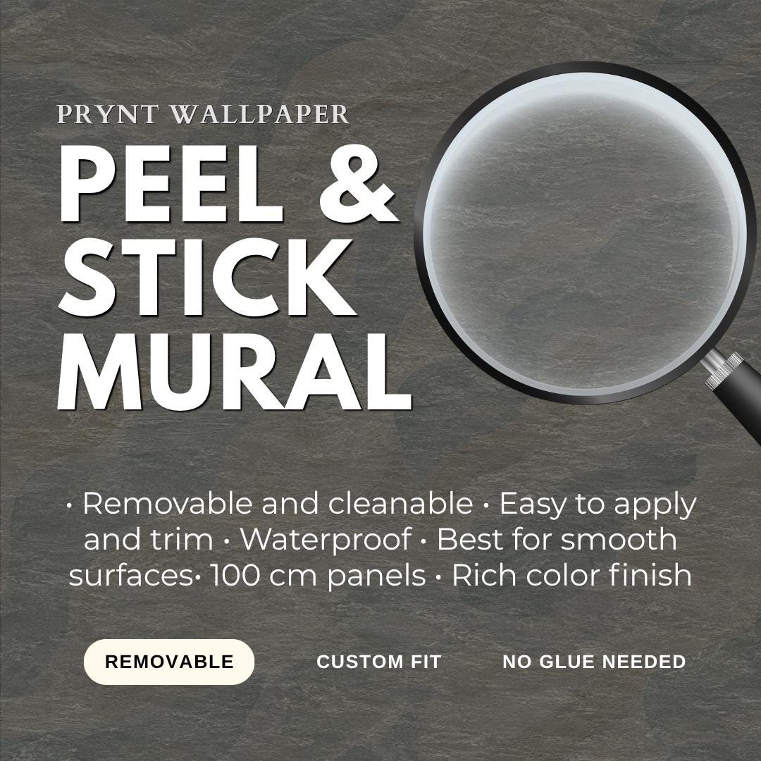 Charcoal Slate Wallpaper: Dark Stone Texture Wall Mural