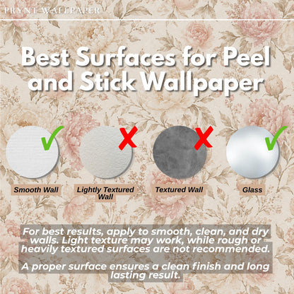 Champagne Blush Peony Wallpaper: Romantic Floral Wall Mural