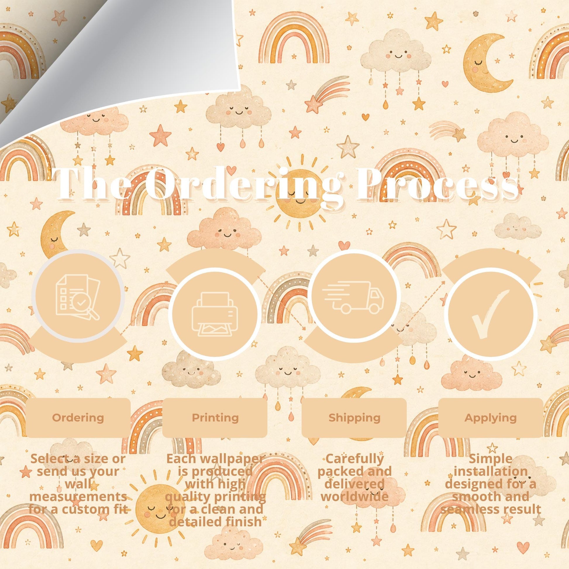 Retro Rainbow Wallpaper: Playful Kids Room Wall Mural