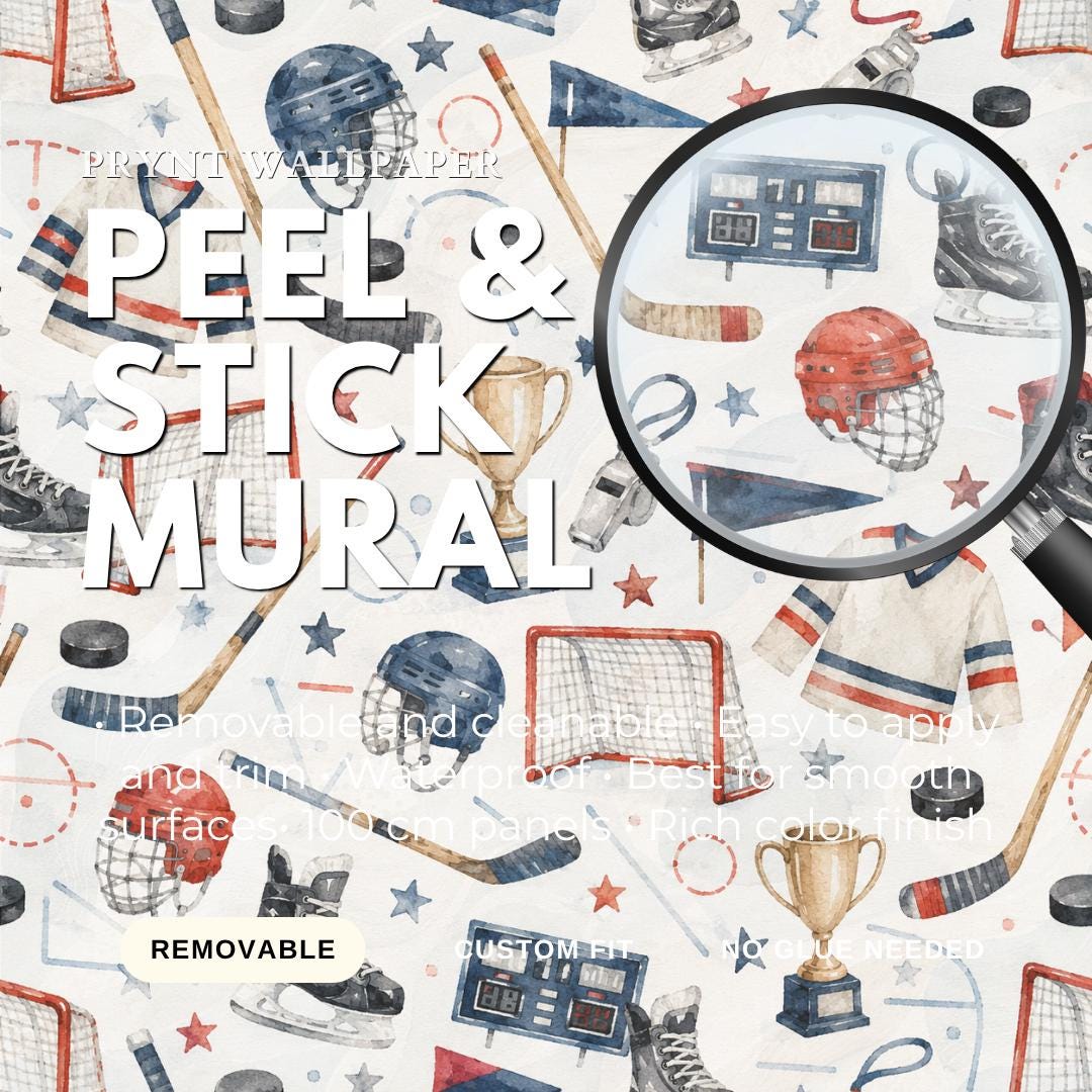 Little Hockey Stars Wallpaper: Kids Sports Wall Mural