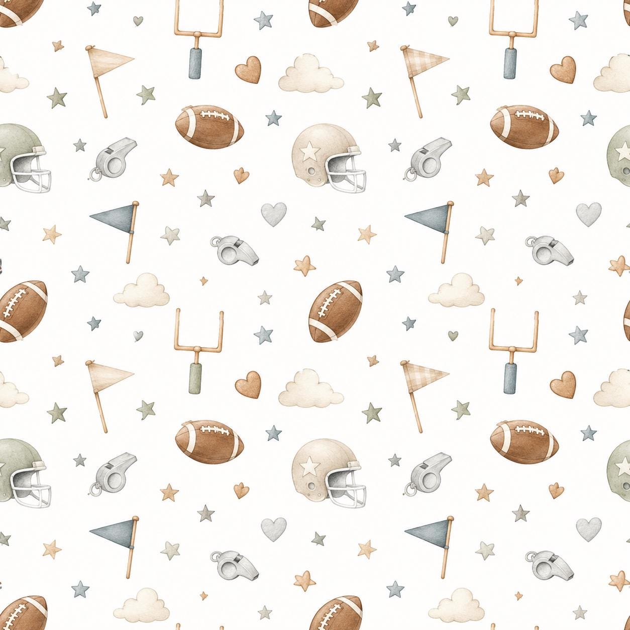 Football Wallpaper: Touchdown Sports Nursery Wall Mural
