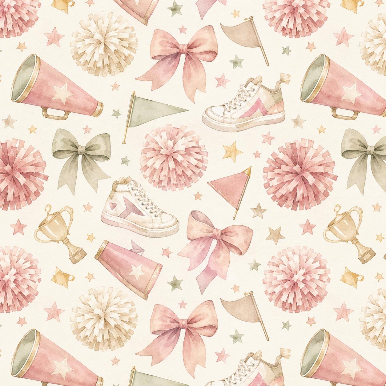 Cheer Squad Wallpaper: Girls Sports Wall Mural