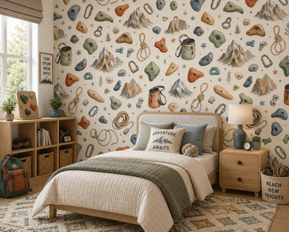 Climbing Adventure Wallpaper: Kids Sports Wall Mural