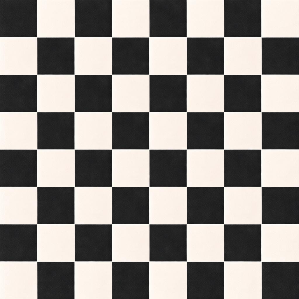Black Checkerboard Wallpaper: Bold Geometric Tile Wall Mural