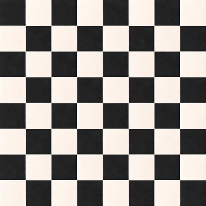 Black Checkerboard Wallpaper: Bold Geometric Tile Wall Mural