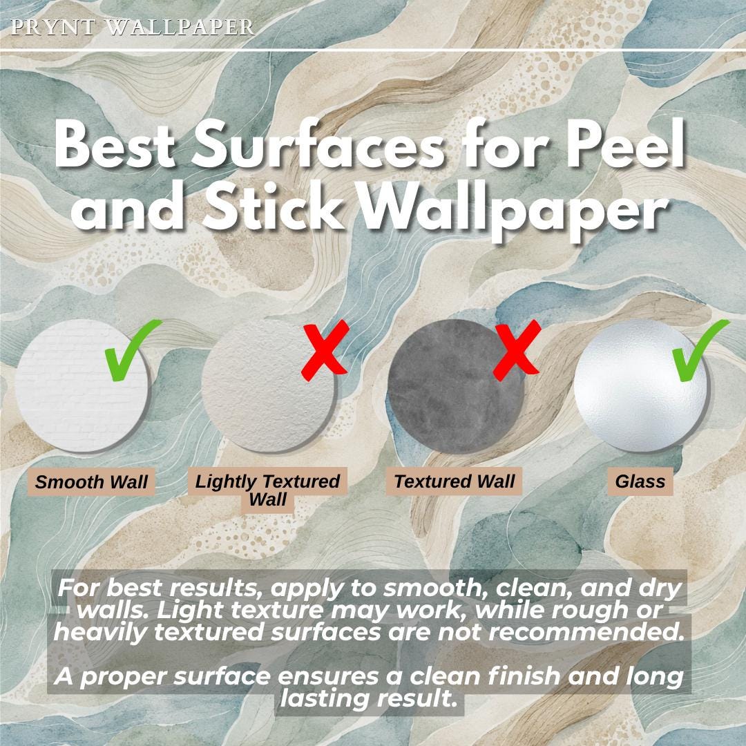 Coastal Abstract Wallpaper: Soft Ocean Wall Mural
