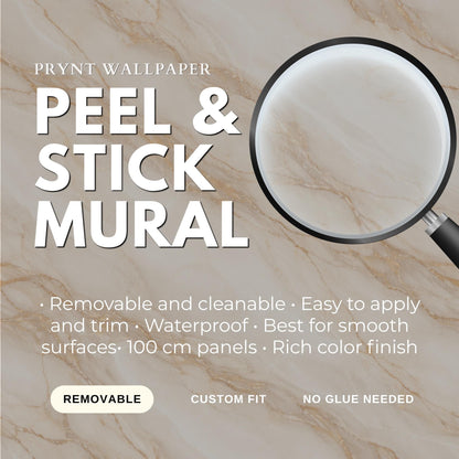 Elegant Marble Wallpaper: Soft Beige Luxury Peel and Stick Wall Mural