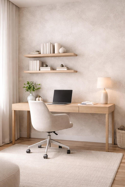 Light Concrete Wallpaper: Minimal Neutral Peel and Stick Mural