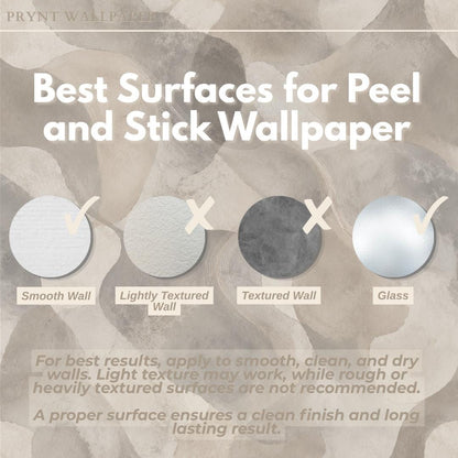 Smoky Grey Abstract Wallpaper: Soft Stone Wall Mural