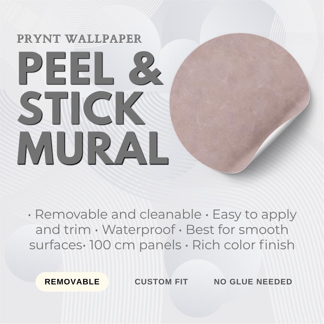 Dusty Mauve Plaster Wallpaper: Muted Pink Textured Wall Mural