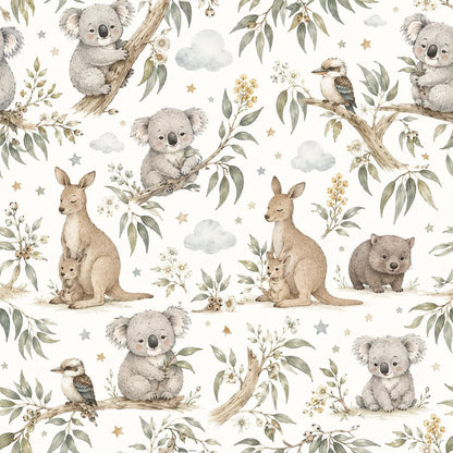 Koala Wallpaper: Australian Animal Nursery Mural
