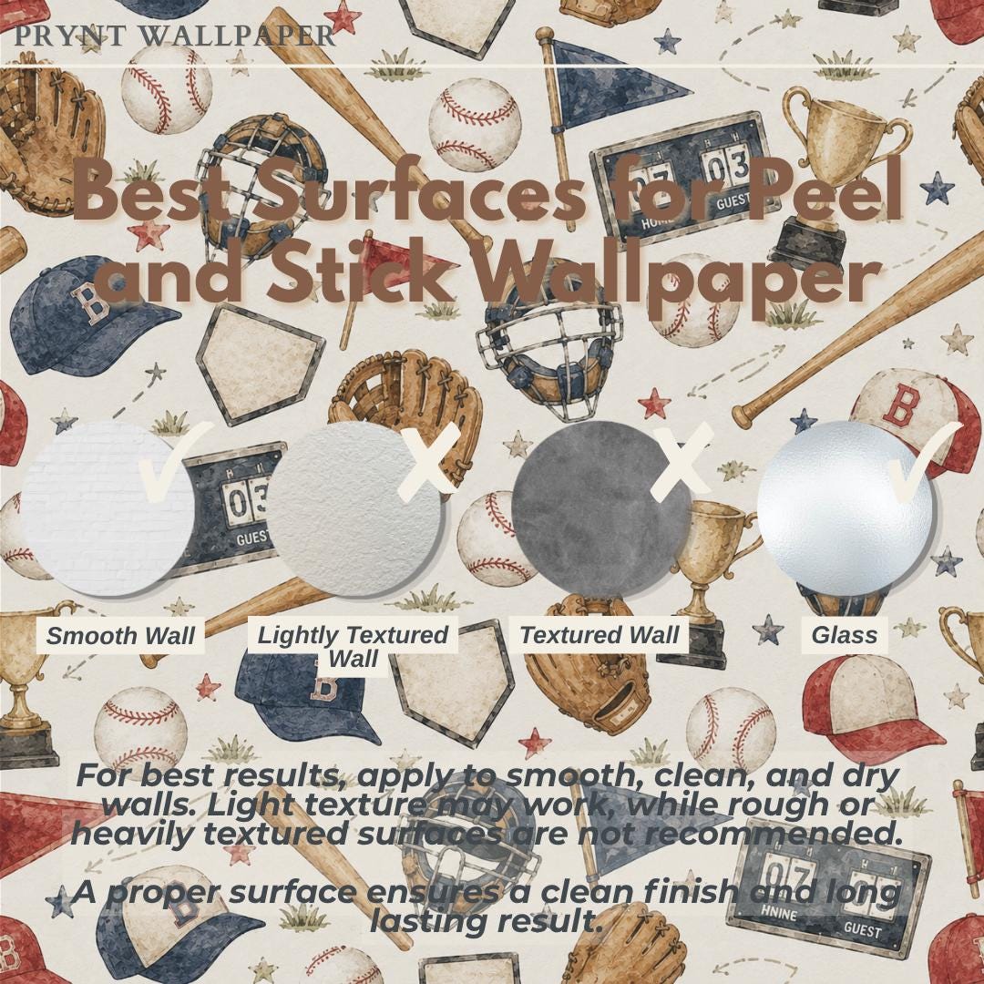 Baseball All Stars Wallpaper: Kids Sports Wall Mural