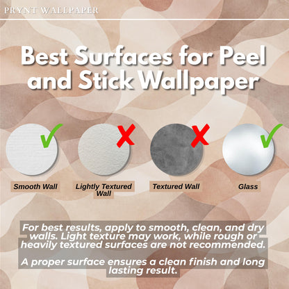 Beige Abstract Wallpaper Peel and Stick Neutral Organic Shape Wall Mural Modern Minimal Decor
