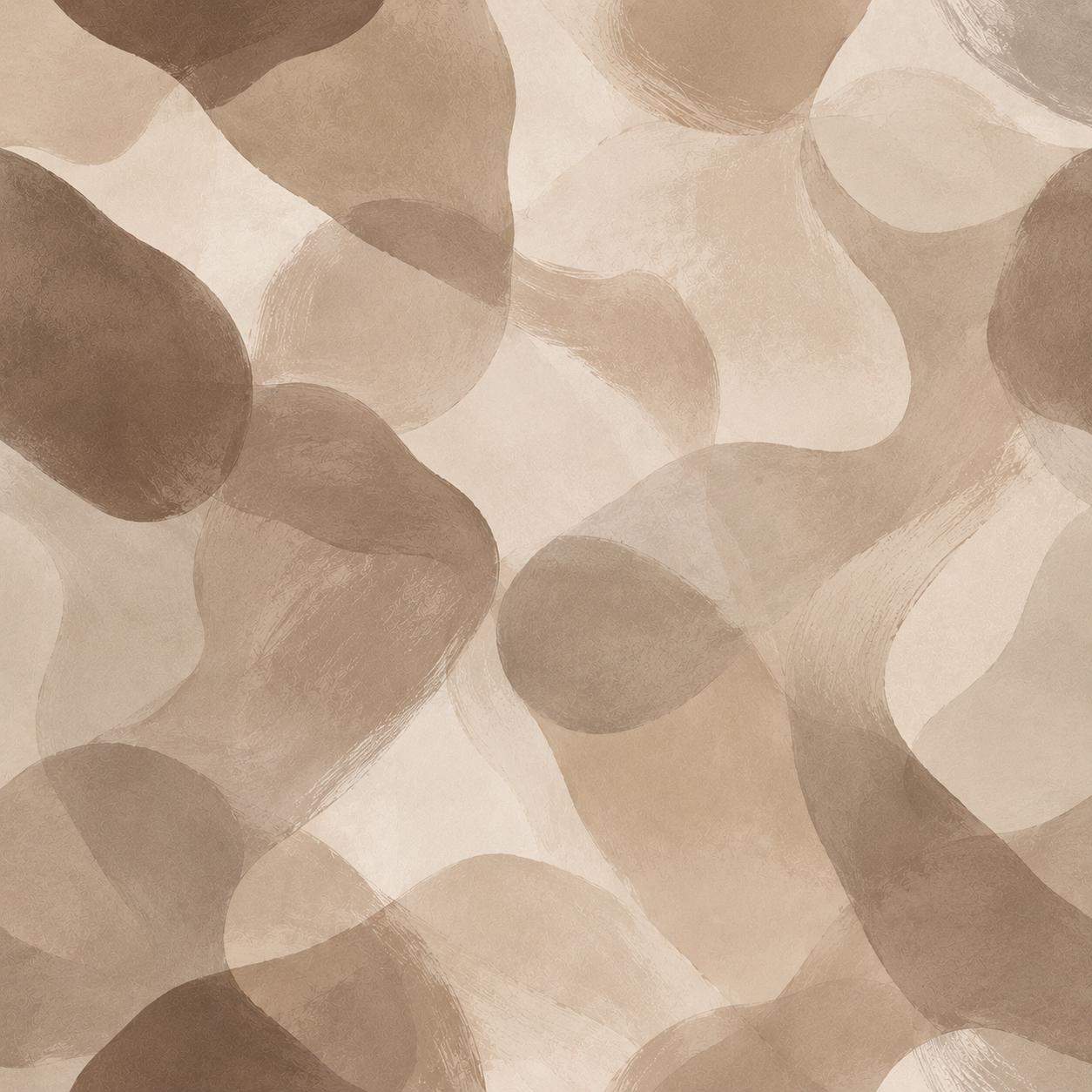 Taupe Mocha Abstract Wallpaper: Warm Earth Wall Mural