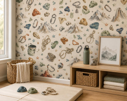 Climbing Adventure Wallpaper: Kids Sports Wall Mural