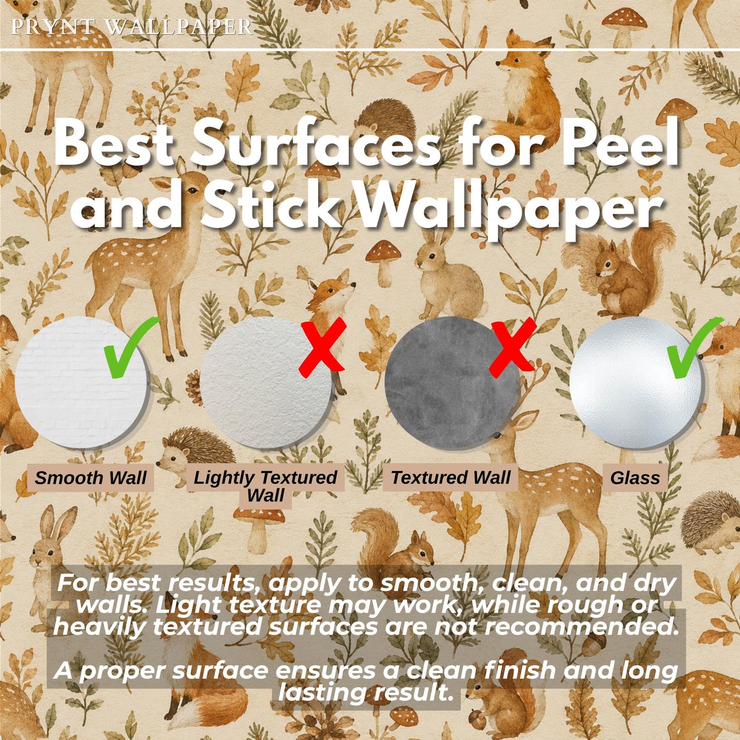Autumn Woodland Animal Wallpaper: Cozy Forest Nursery Wall Mural
