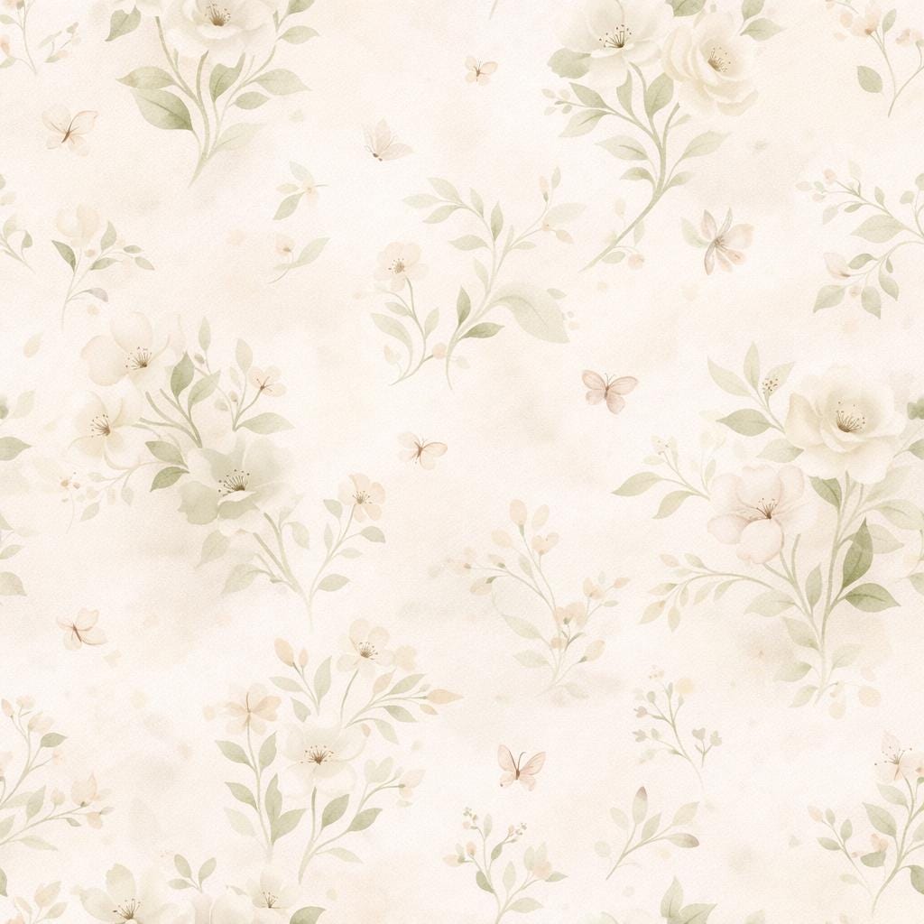 Sage Green Floral Wallpaper: Botanical Peel and Stick Wall Mural (Custom Fit)